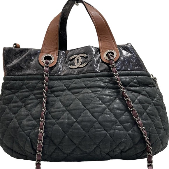 💎✨Authentic✨💎 Chanel Leather In the Mix 2way Hand-ground shoulder bag - Picture 10 of 16